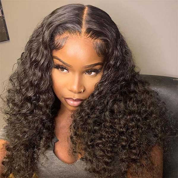 Natural Black Remy curl Deep wave