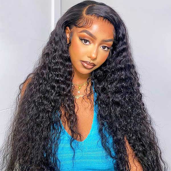 Natural Black Remy curl Deep wave