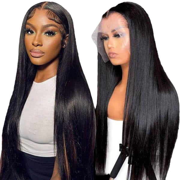 Natural Black bone straight Brazilian